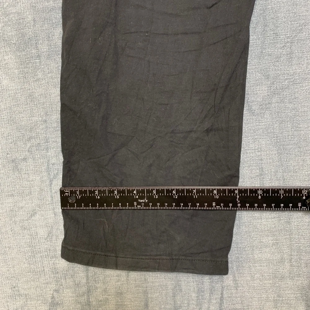 Wrangler Authentics Cargo Pants Mens 36x30 Black Relaxed Fit High Rise Utility